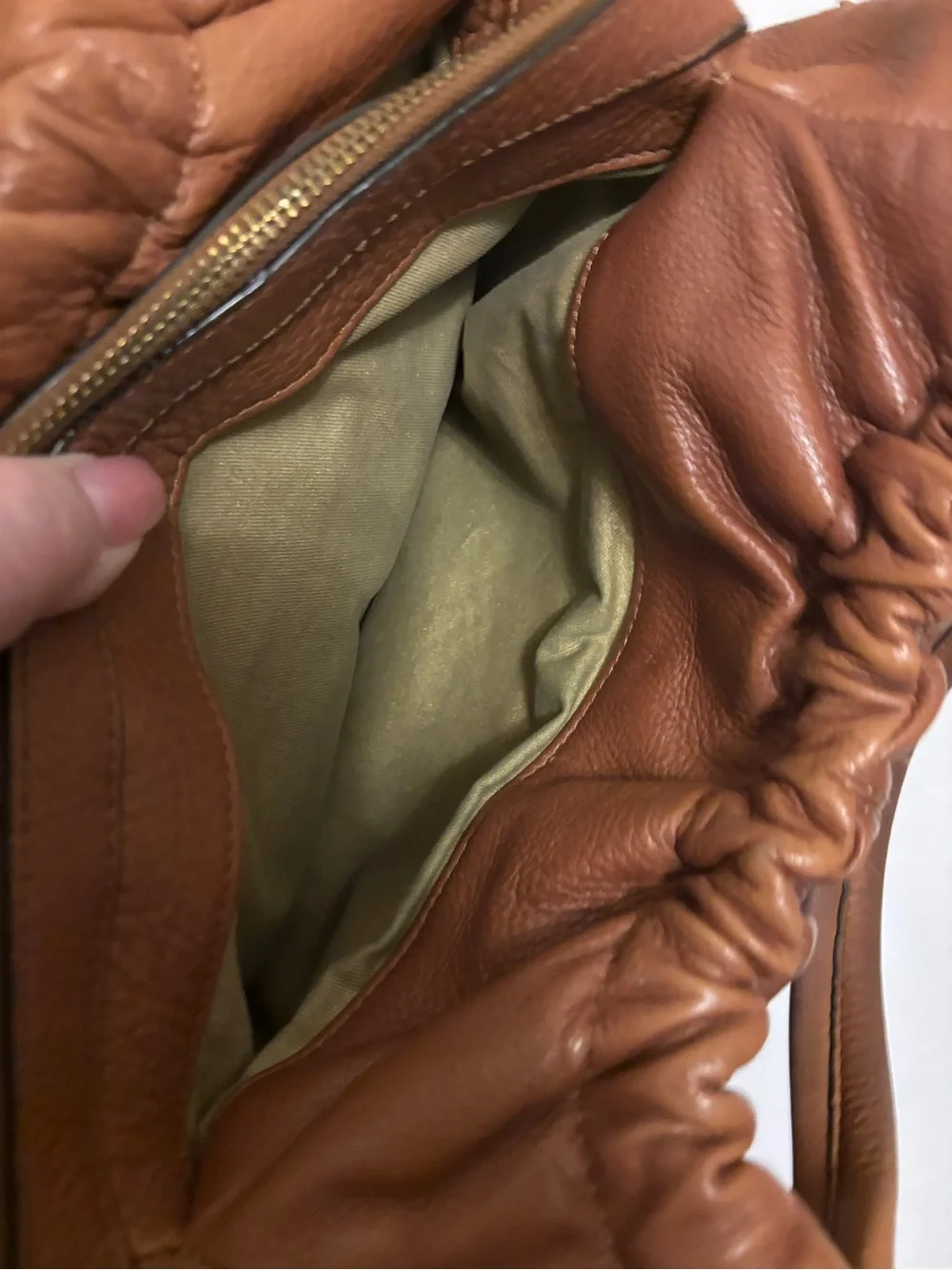 Classic Women's Leather Tote Bag in Brown by Adrienne Vittadini